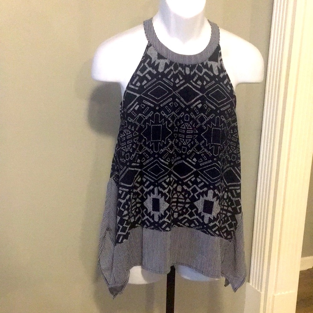 Montesquieu sz L Navy tank w/ side slit